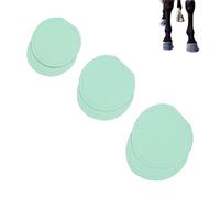 Paquete de 3 almohadillas de talón equino para pezuña, absorción de golpes, aumenta la protección cómoda de la pezuña