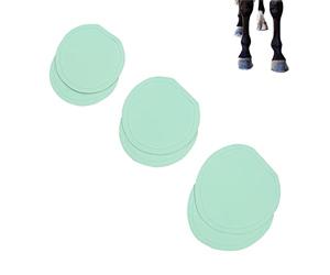 Paquete de 3 almohadillas de talón equino para pezuña, absorción de golpes, aumenta la protección cómoda de la pezuña