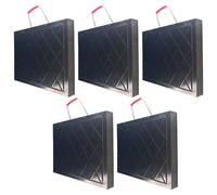 Paquete de 3 almohadillas estabilizadoras para RV, grúa, camión de remolque, almohadillas de aterrizaje estabilizadoras resistentes con mango ergonómico, 19.7 x 19.7 x 2.4 pulgadas