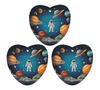 Paquete de 3 ambientadores colgantes de incienso, hojas colgantes perfumadas para automóvil, hogar, decoración interior de automóvil, cohete espacial exterior, astronauta