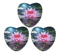 Paquete de 3 ambientadores colgantes de incienso, hojas colgantes perfumadas para coche, hogar, decoración interior de auto, nenúfar, luz y sombra