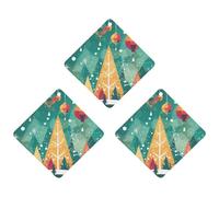 Paquete de 3 ambientadores colgantes de incienso, hojas colgantes perfumadas para coche, hogar, decoración interior de automóvil, póster de Navidad