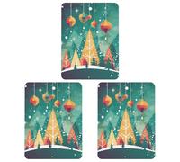 Paquete de 3 ambientadores colgantes de incienso, hojas colgantes perfumadas para coche, hogar, decoración interior de automóvil, póster de Navidad