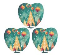 Paquete de 3 ambientadores colgantes de incienso, hojas colgantes perfumadas para coche, hogar, decoración interior de automóvil, póster de Navidad