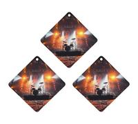 Paquete de 3 ambientadores colgantes de incienso, hojas de incienso perfumadas para automóvil, hogar, decoración interior de automóvil, escenario de concierto de rock