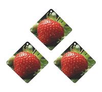 Paquete de 3 ambientadores colgantes de incienso, hojas de incienso perfumadas para automóvil, hogar, decoración interior de automóvil, fruta, fresa