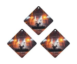 Paquete de 3 ambientadores colgantes de incienso, hojas de incienso perfumadas para automóvil, hogar, decoración interior de automóvil, escenario de concierto de rock