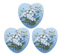 Paquete de 3 ambientadores colgantes de incienso, hojas de incienso perfumadas para coche, hogar, decoración interior de automóvil, no me olvides