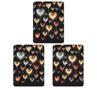 Paquete de 3 ambientadores colgantes de incienso, hojas de incienso perfumadas para coche, hogar, decoración interior de automóvil, amor brillante