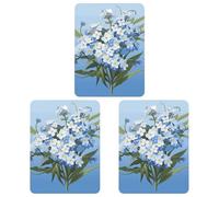 Paquete de 3 ambientadores colgantes de incienso, hojas de incienso perfumadas para coche, hogar, decoración interior de automóvil, no me olvides