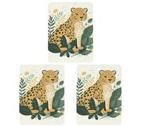 Paquete de 3 ambientadores colgantes de incienso, hojas de incienso perfumadas para coche, hogar, decoración interior de automóvil, animales en hojas