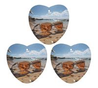 Paquete de 3 ambientadores colgantes de incienso para coche, hojas perfumadas para decoración interior de coche, hogar, lentes de sol en la playa