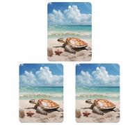 Paquete de 3 ambientadores colgantes de incienso para coche, hojas perfumadas para decoración interior de coche, hogar, automóvil, tortuga marina, estrella de mar