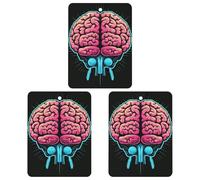 Paquete de 3 ambientadores colgantes de incienso para coche, hojas perfumadas para decoración interior de coche, hogar, ejercicio cerebral