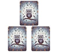 Paquete de 3 ambientadores colgantes de incienso para coche, hojas perfumadas para decoración interior de coche, hogar, automóvil, ramas de árbol de búho