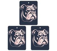 Paquete de 3 ambientadores colgantes de incienso para coche, hojas perfumadas para decoración interior de coche, hogar, automóvil, logotipo de perro blanco