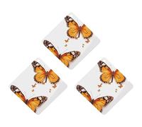 Paquete de 3 ambientadores colgantes de incienso para coche, hojas perfumadas para decoración interior de coche, hogar, automóvil, mariposa naranja