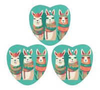 Paquete de 3 ambientadores colgantes de incienso para coche, hojas perfumadas para decoración interior de coche, hogar, tres bonitas alpacas