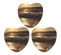 Paquete de 3 ambientadores colgantes de incienso para coche, hojas perfumadas para decoración interior de coche, hogar, automóvil, las olas se mueven