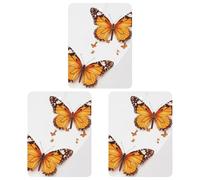 Paquete de 3 ambientadores colgantes de incienso para coche, hojas perfumadas para decoración interior de coche, hogar, automóvil, mariposa naranja