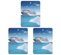 Paquete de 3 ambientadores colgantes de incienso para coche, hojas perfumadas para decoración interior de coche, hogar, coche, crucero junto al mar