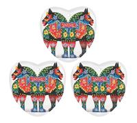 Paquete de 3 ambientadores colgantes de incienso para coche, hojas perfumadas para decoración interior de coche, hogar, auto, corredor, dala sueco, caballo folk