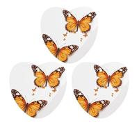 Paquete de 3 ambientadores colgantes de incienso para coche, hojas perfumadas para decoración interior de coche, hogar, automóvil, mariposa naranja