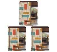 Paquete de 3 ambientadores colgantes de incienso para coche, hojas perfumadas para decoración interior de coche, hogar, automóvil, moderno, de mediados de siglo