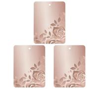 Paquete de 3 ambientadores colgantes de incienso para coche, hojas perfumadas para decoración interior de coche, hogar, papel pintado rosa