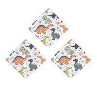 Paquete de 3 ambientadores colgantes de incienso para coche, hojas perfumadas para decoración interior de coche, hogar, automóvil, bonito patrón de dinosaurios