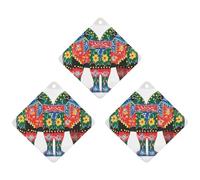 Paquete de 3 ambientadores colgantes de incienso para coche, hojas perfumadas para decoración interior de coche, hogar, auto, corredor, dala sueco, caballo folk