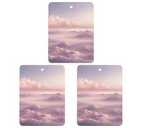 Paquete de 3 ambientadores colgantes de incienso para coche, hojas perfumadas para decoración interior de coche, hogar, nubes