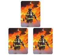 Paquete de 3 ambientadores colgantes de incienso para coche, hojas perfumadas para decoración interior de coche, hogar, auto, bombero, llama