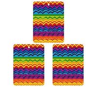 Paquete de 3 ambientadores colgantes de incienso para coche, hojas perfumadas para decoración interior de coche, hogar, automóvil, diseño de arcoíris