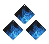 Paquete de 3 ambientadores colgantes de incienso para coche, hojas perfumadas para decoración interior de coche, hogar, coche, llama azul