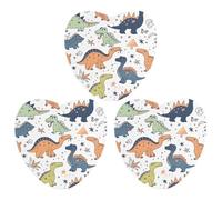 Paquete de 3 ambientadores colgantes de incienso para coche, hojas perfumadas para decoración interior de coche, hogar, automóvil, bonito patrón de dinosaurios