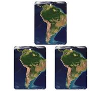 Paquete de 3 ambientadores colgantes de incienso para coche, hojas perfumadas para decoración interior de coche, hogar, automóvil, imagen satelital de América del Sur