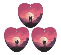 Paquete de 3 ambientadores colgantes de incienso para coche, hojas perfumadas para decoración interior de coche, hogar, imágenes emocionales