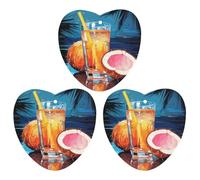 Paquete de 3 ambientadores colgantes de incienso para coche, hojas perfumadas para decoración interior de coche, hogar, jugo de coco