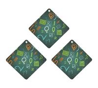 Paquete de 3 ambientadores colgantes de incienso para coche, hojas perfumadas para decoración interior de coche, hogar, preguntas matemáticas