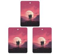 Paquete de 3 ambientadores colgantes de incienso para coche, hojas perfumadas para decoración interior de coche, hogar, imágenes emocionales