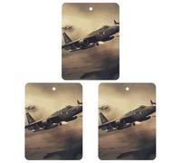 Paquete de 3 ambientadores colgantes de incienso para coche, hojas perfumadas para decoración interior de coche, hogar, avión de guerra
