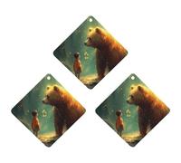 Paquete de 3 ambientadores colgantes de incienso para coche, hojas perfumadas para decoración interior de coche, hogar, cubierta de nieve