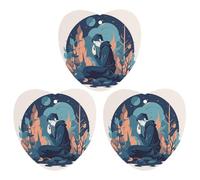 Paquete de 3 ambientadores colgantes de incienso para coche, hojas perfumadas para decoración interior de coche, hogar, automóvil, persona orando