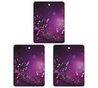 Paquete de 3 ambientadores colgantes de incienso para coche, hojas perfumadas para decoración interior de coche, hogar, música melodiosa