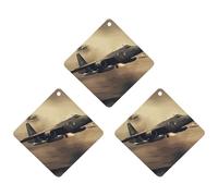 Paquete de 3 ambientadores colgantes de incienso para coche, hojas perfumadas para decoración interior de coche, hogar, avión de guerra