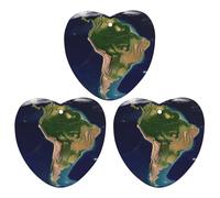 Paquete de 3 ambientadores colgantes de incienso para coche, hojas perfumadas para decoración interior de coche, hogar, automóvil, imagen satelital de América del Sur