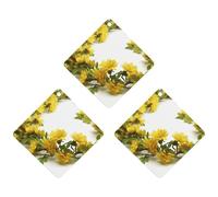 Paquete de 3 ambientadores colgantes de incienso para coche, hojas perfumadas para decoración interior de coche, hogar, automóvil, guirnalda amarilla