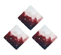 Paquete de 3 ambientadores colgantes de incienso para coche, hojas perfumadas para decoración interior de coche, hogar, auto, rojo, blanco y líneas