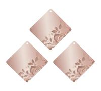 Paquete de 3 ambientadores colgantes de incienso para coche, hojas perfumadas para decoración interior de coche, hogar, papel pintado rosa